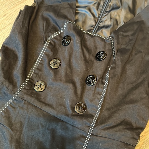 Living Dead Souls Black Retro Sailor Pinup Dress Women’s S Small - Picture 5 of 7